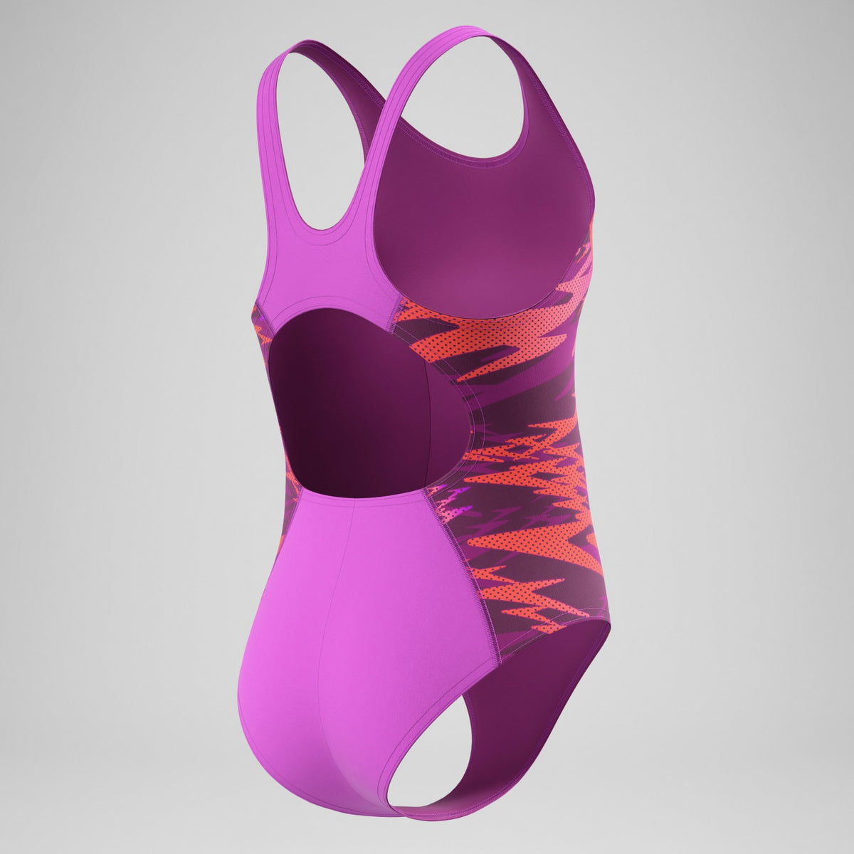 Speedo Girls Hyperboom Splice Muscleback Swimsuit Pink