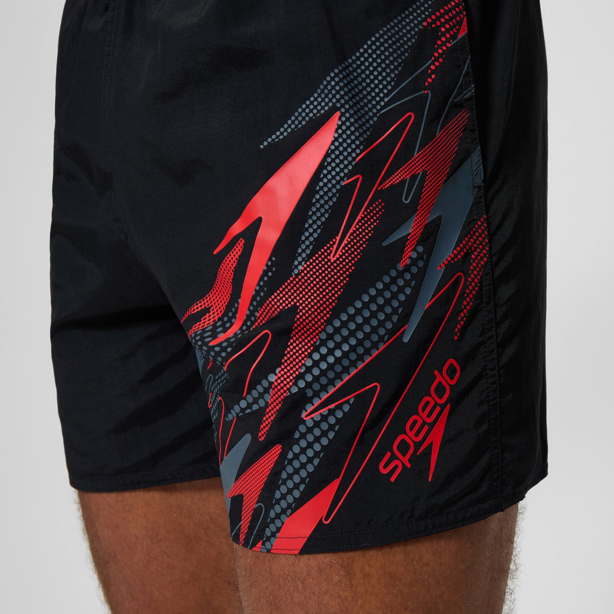 Speedo Medley Logo Swim Shorts Black/Red