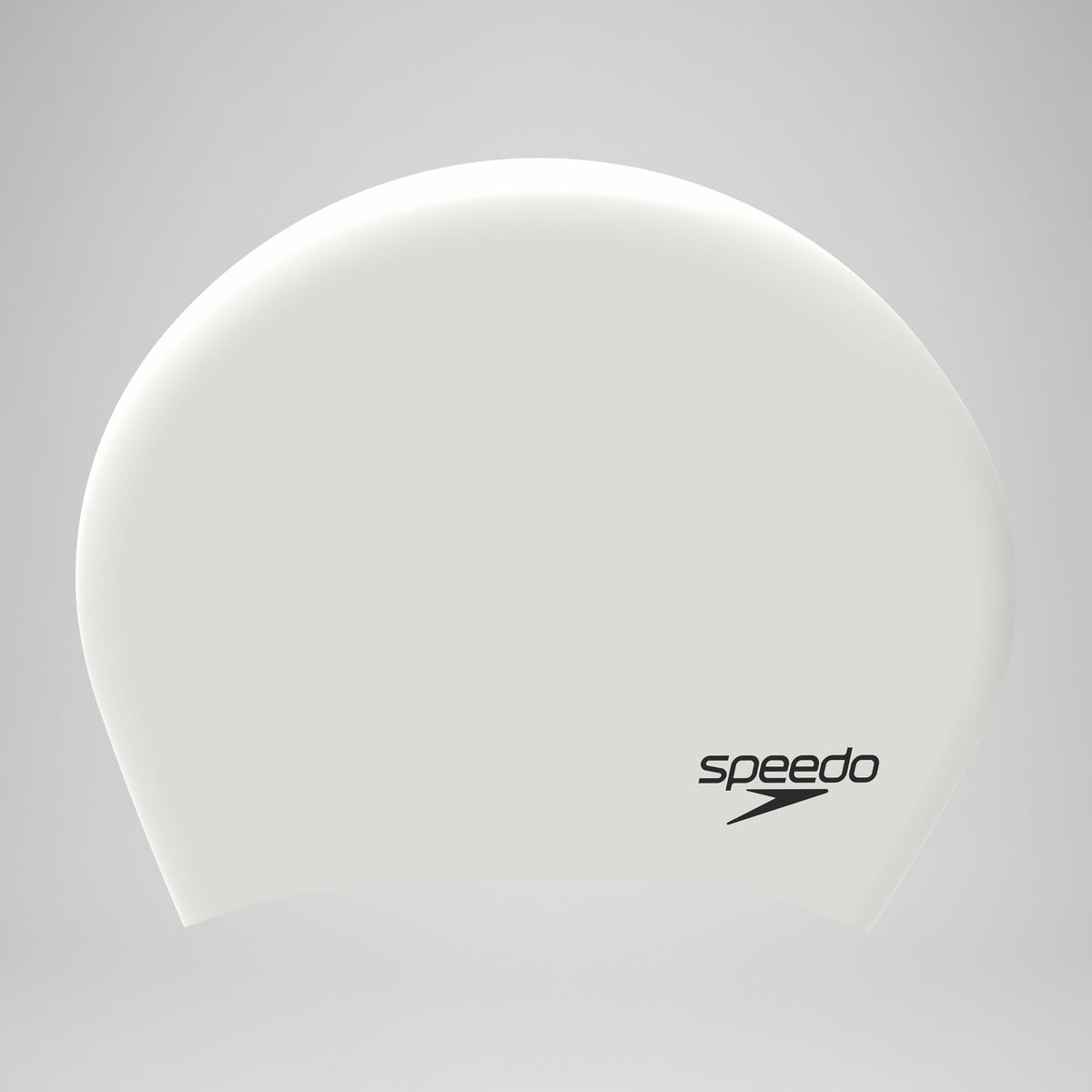 Speedo Unisex Long Hair Silicone Cap White/Black