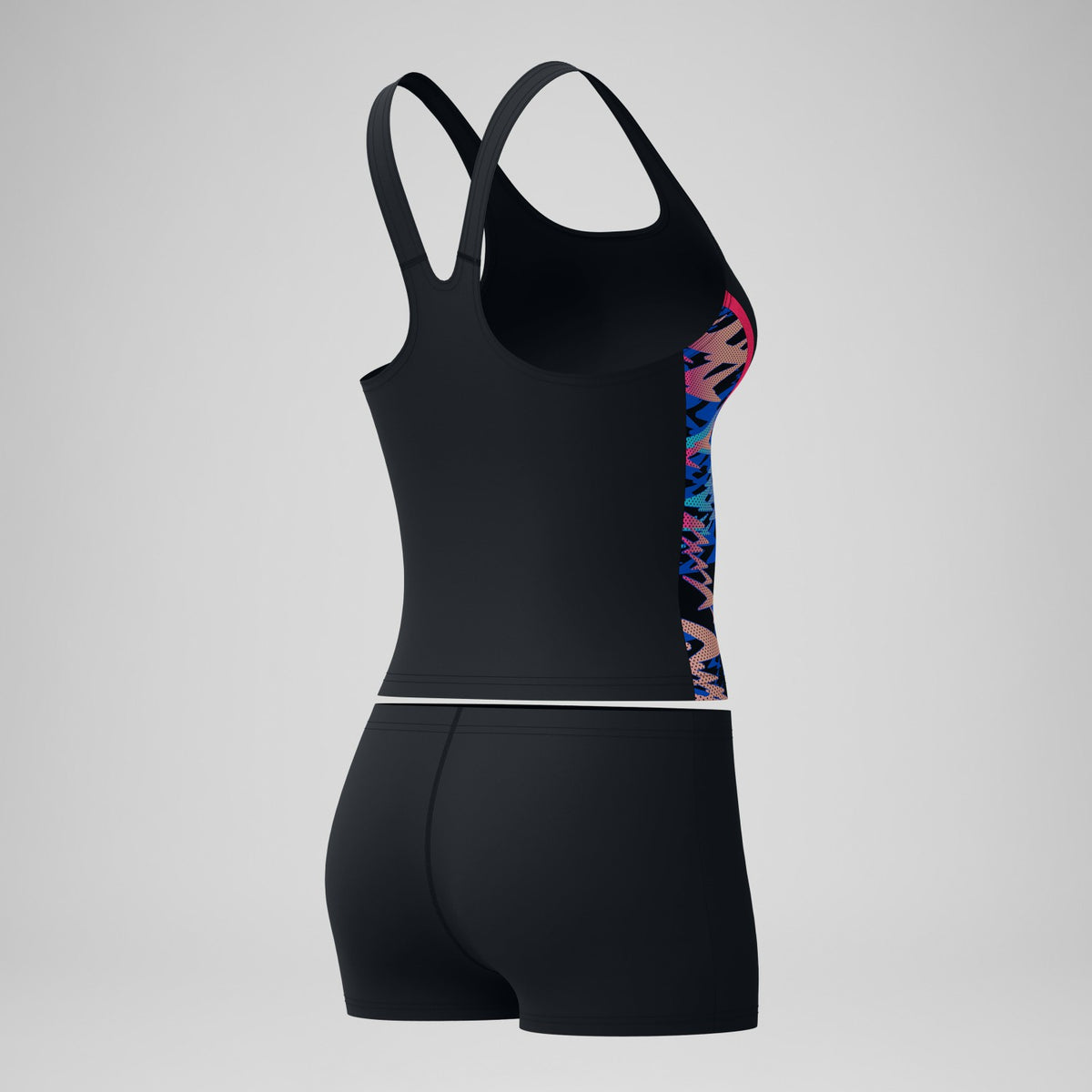 Speedo Hyperboom Splice Tankini Set Black/Pink