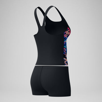 Speedo Hyperboom Splice Tankini Set Black/Pink