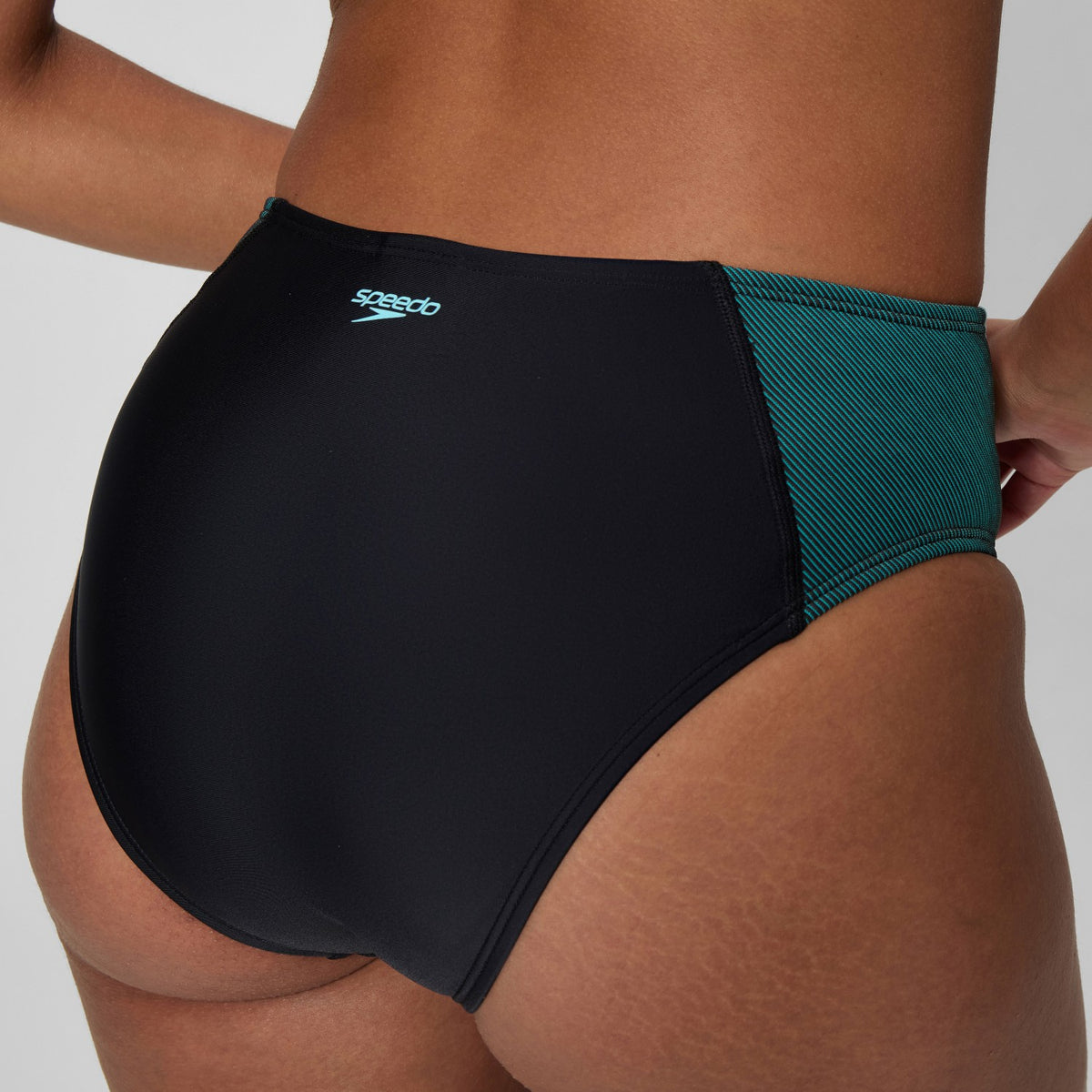 Speedo Quantum Rib Splice Bikini Set Black/Blue