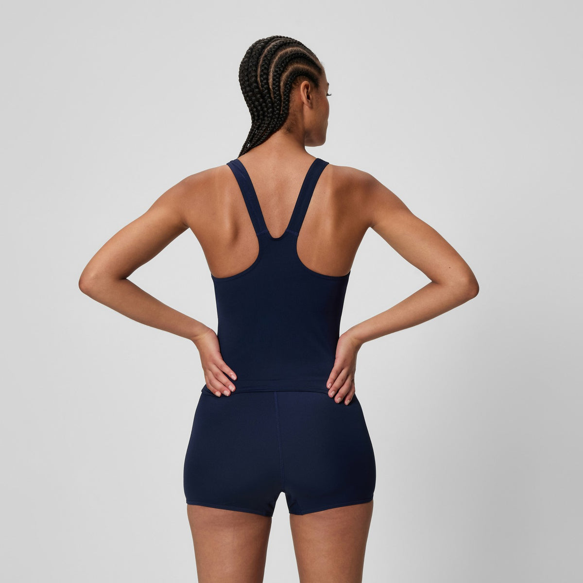 Speedo Hyperboom Splice Tankini Set Navy/Green
