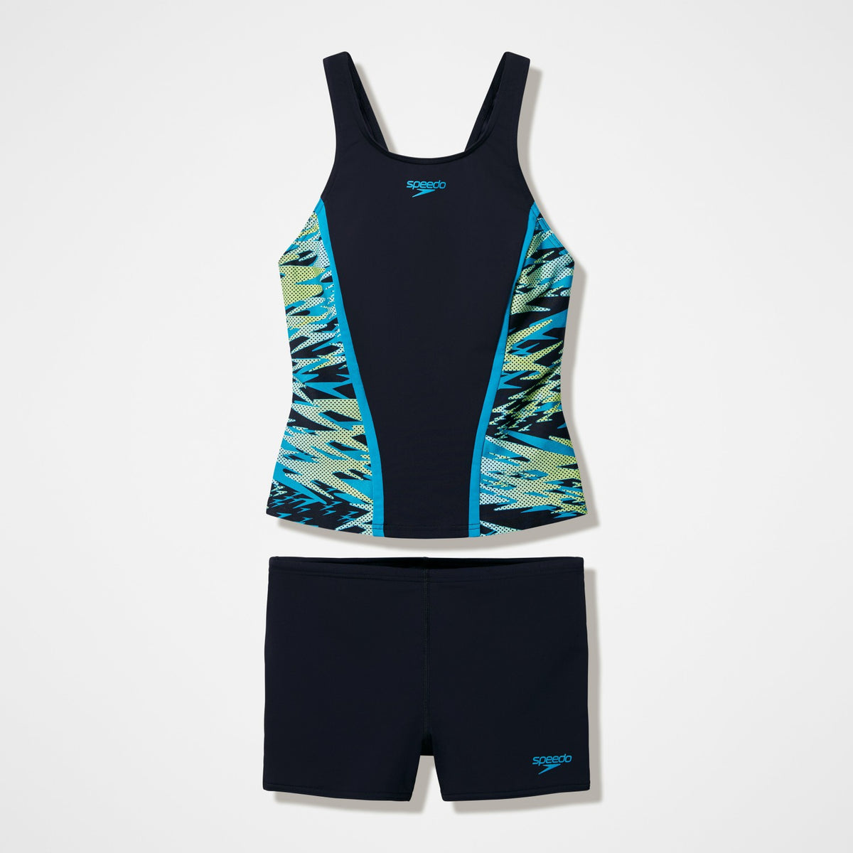 Speedo Hyperboom Splice Tankini Set Black/Turquoise