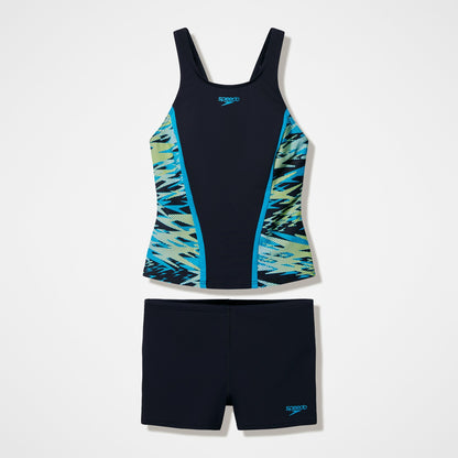 Speedo Hyperboom Splice Tankini Set Black/Turquoise