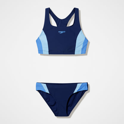 Speedo Colourblock Bikini Set Navy/Blue