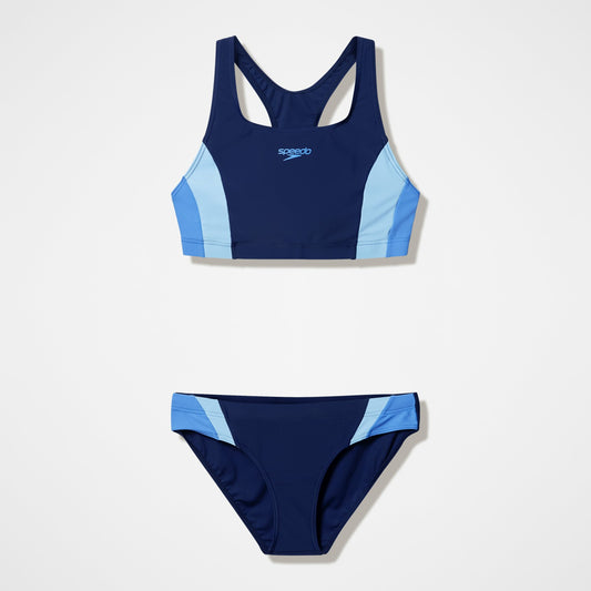 Speedo Colourblock Bikini Set Navy/Blue