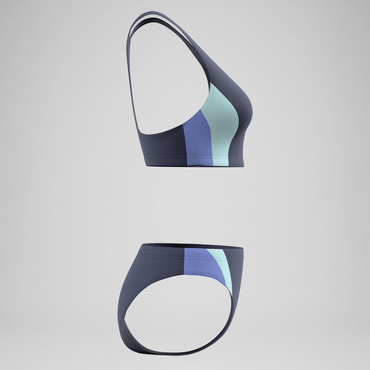 Speedo Colourblock Bikini Set Navy/Blue