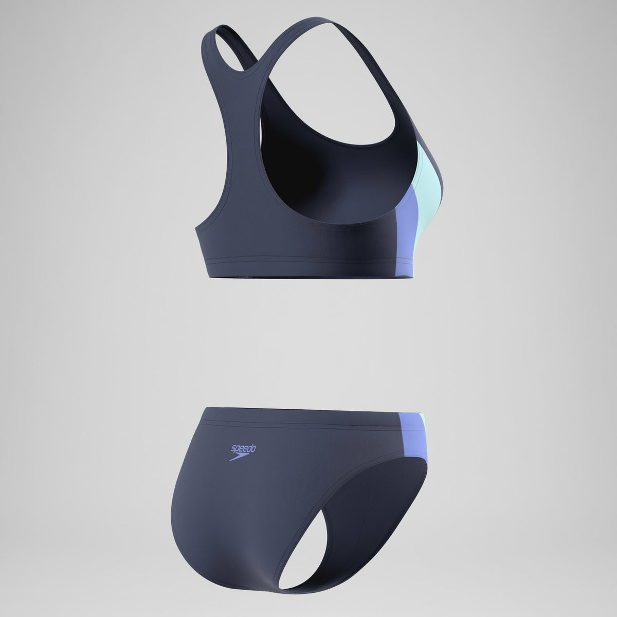 Speedo Colourblock Bikini Set Navy/Blue