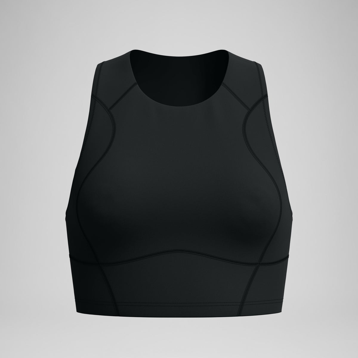 Speedo Ocean Flex Crop Top Black