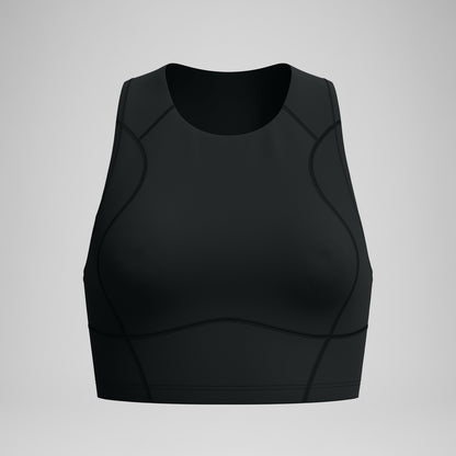 Speedo Ocean Flex Crop Top Black