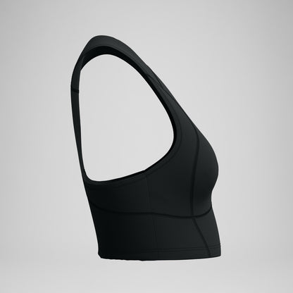 Speedo Ocean Flex Crop Top Black