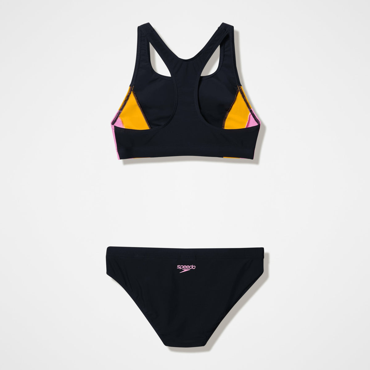 Speedo Colourblock Bikini Set Black/Peach