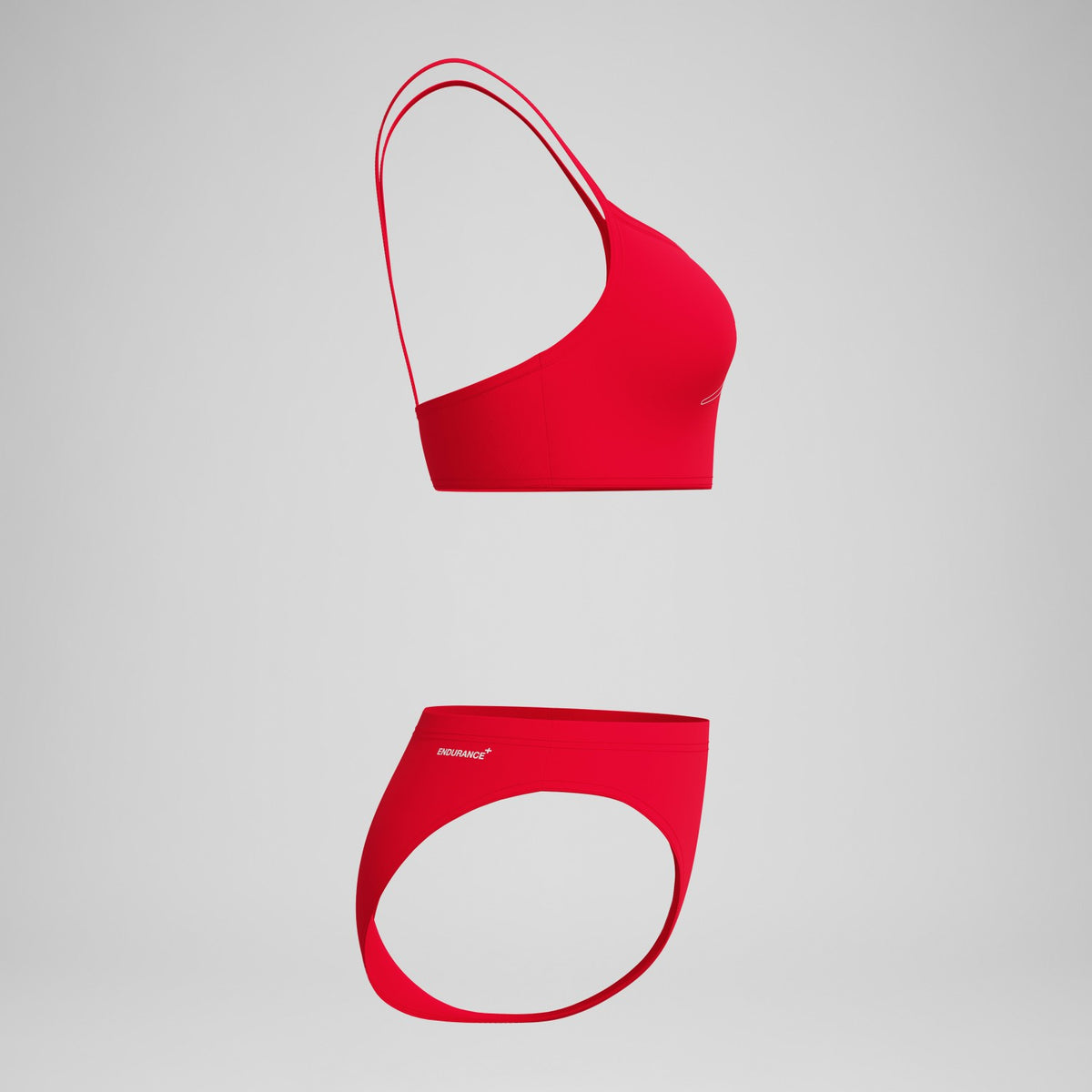 Speedo Endurance+ Logo Thinstrap Bikini Set Red
