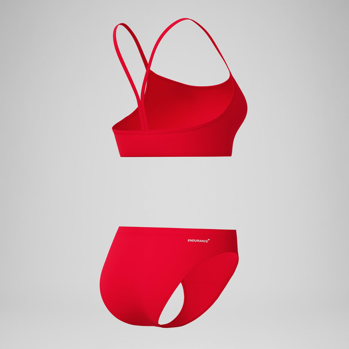 Speedo Endurance+ Logo Thinstrap Bikini Set Red