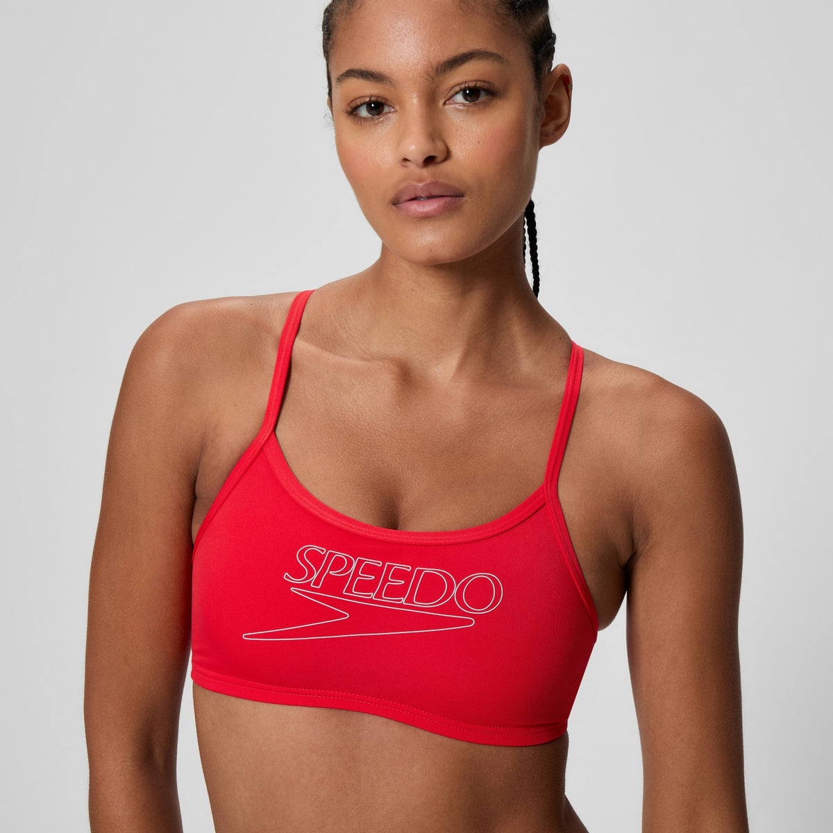 Speedo Endurance+ Logo Thinstrap Bikini Set Red