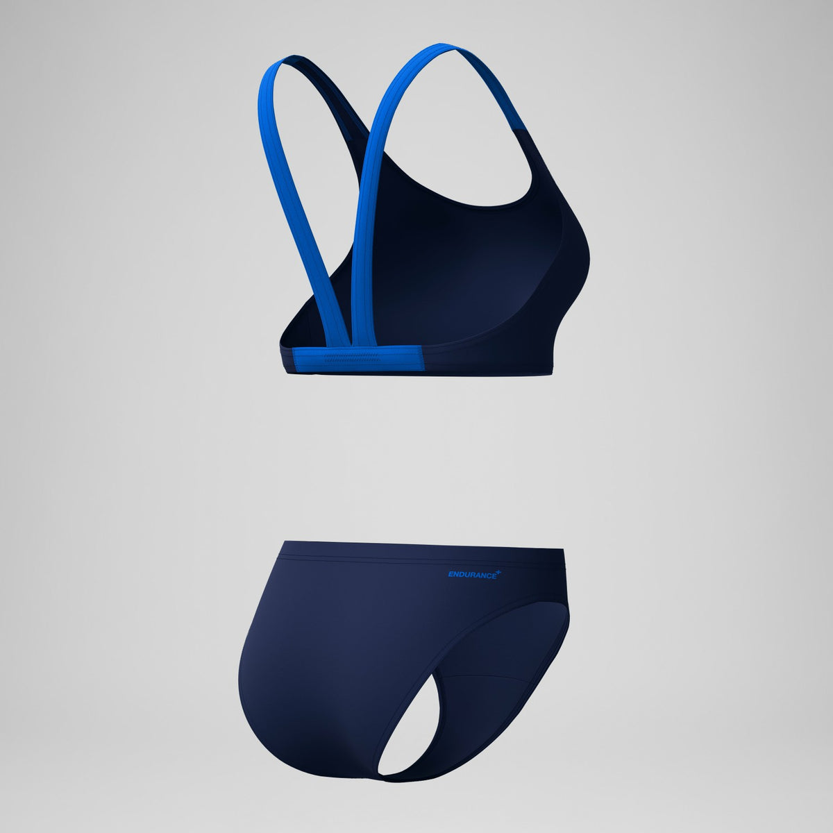 Speedo Medley Logo V-Back Bikini Set Navy/Blue