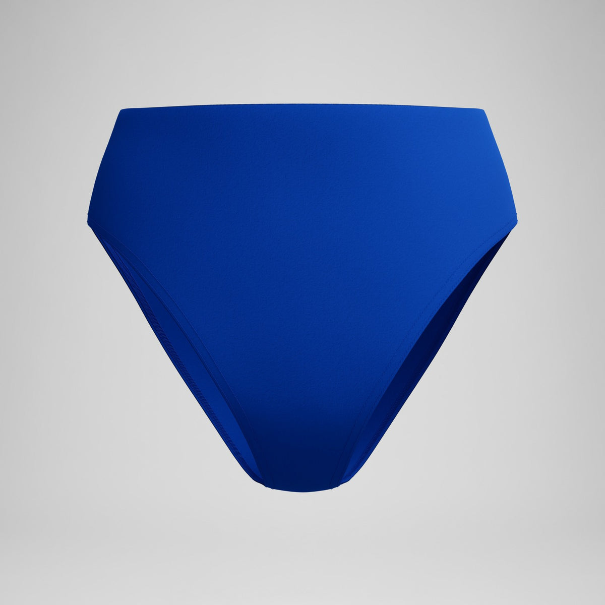 Speedo Solid Cheeky High Waist Bottoms Blue