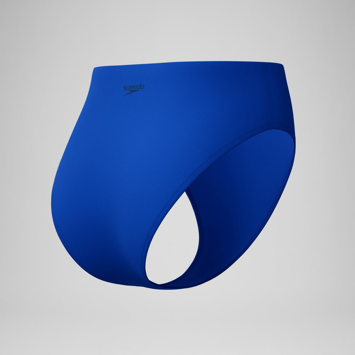 Speedo Solid Cheeky High Waist Bottoms Blue
