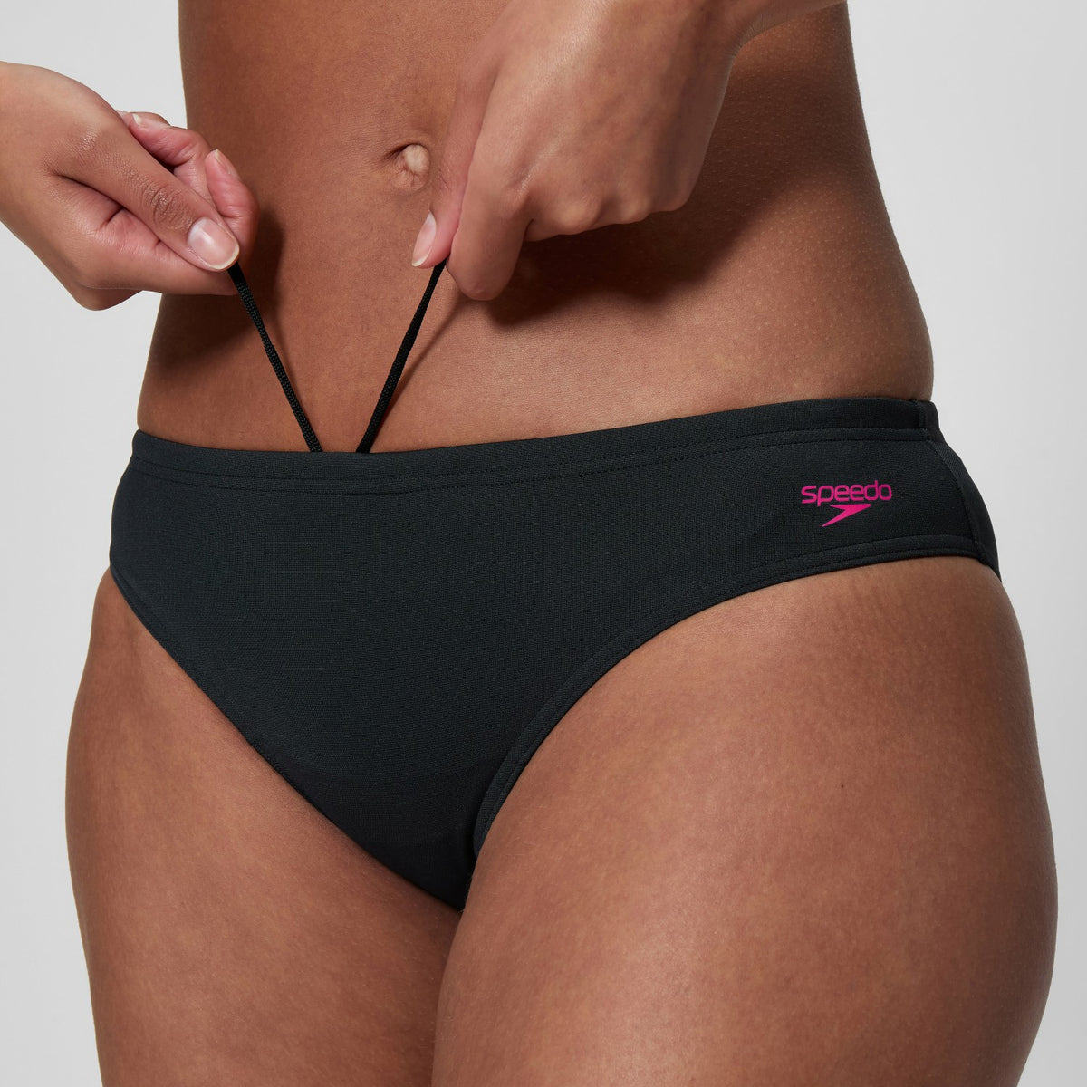 Speedo Hyperboom Butterfly Back Bikini Set Black/Pink