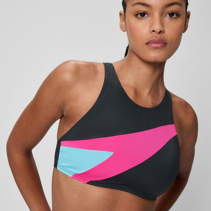 Speedo Hyperboom Butterfly Back Bikini Set Black/Pink