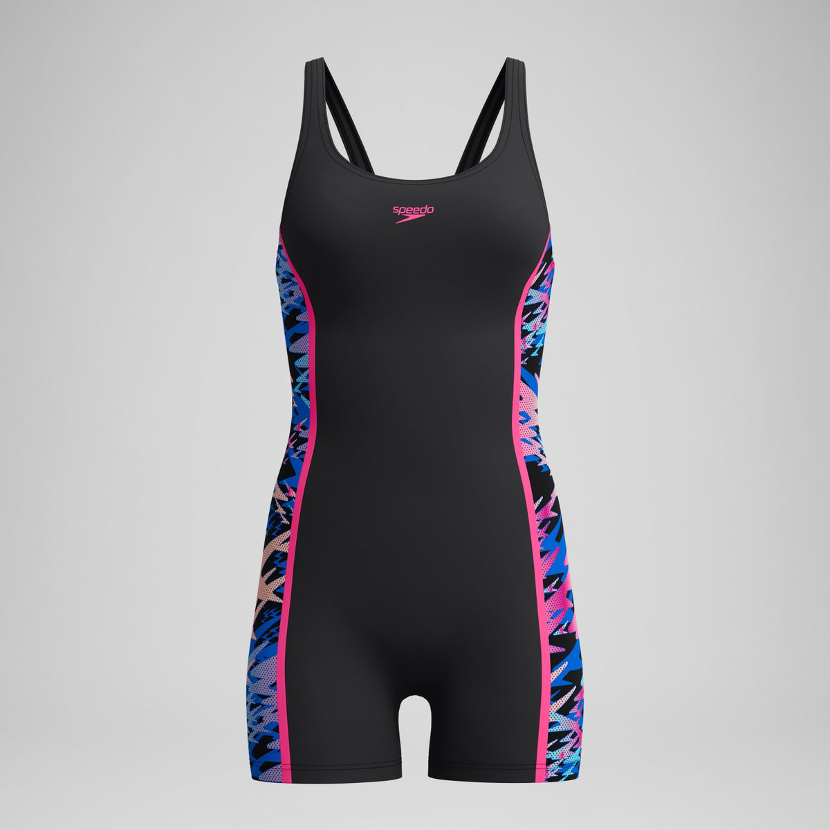 Speedo Hyperboom Splice Muscleback Legsuit Black/Pink