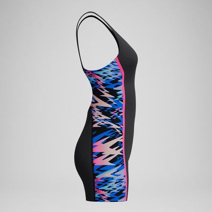 Speedo Hyperboom Splice Muscleback Legsuit Black/Pink