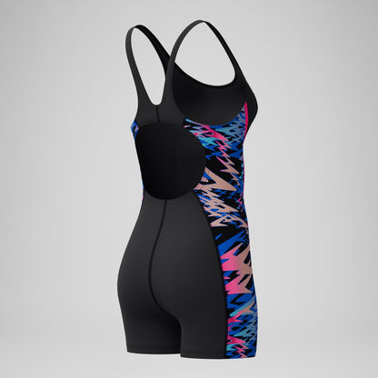 Speedo Hyperboom Splice Muscleback Legsuit Black/Pink