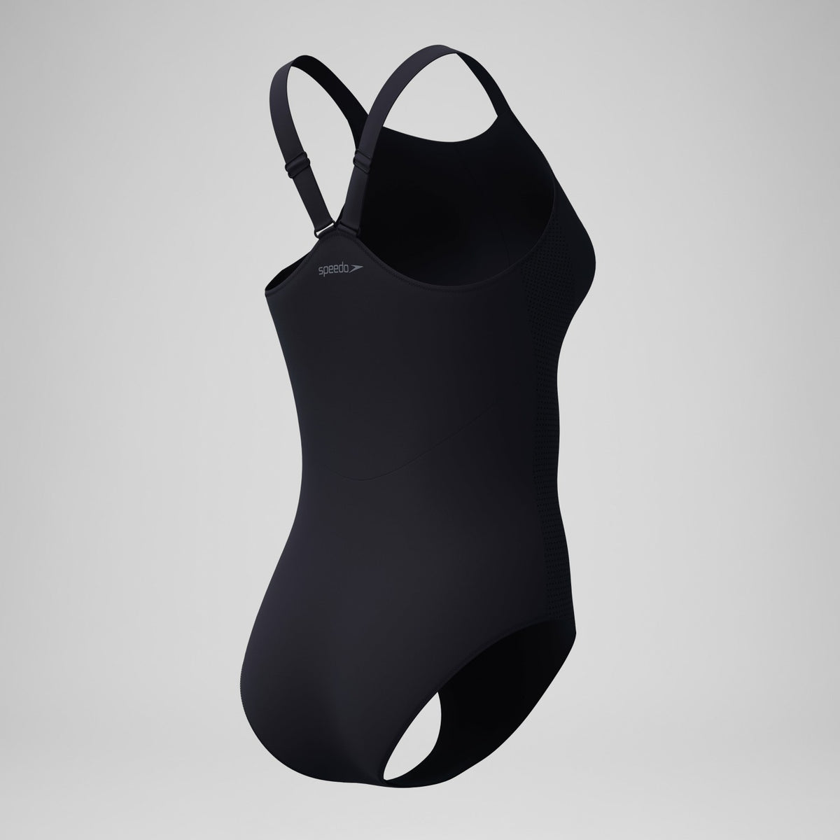 Speedo Sculpture High Neck Contour Swimsuit Black