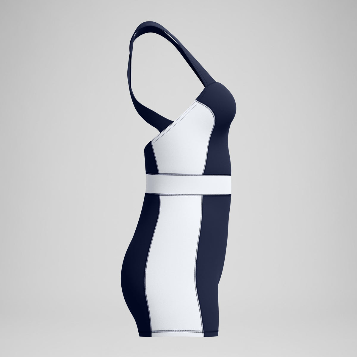 Speedo Jetstream Colourblock Legsuit Navy/White