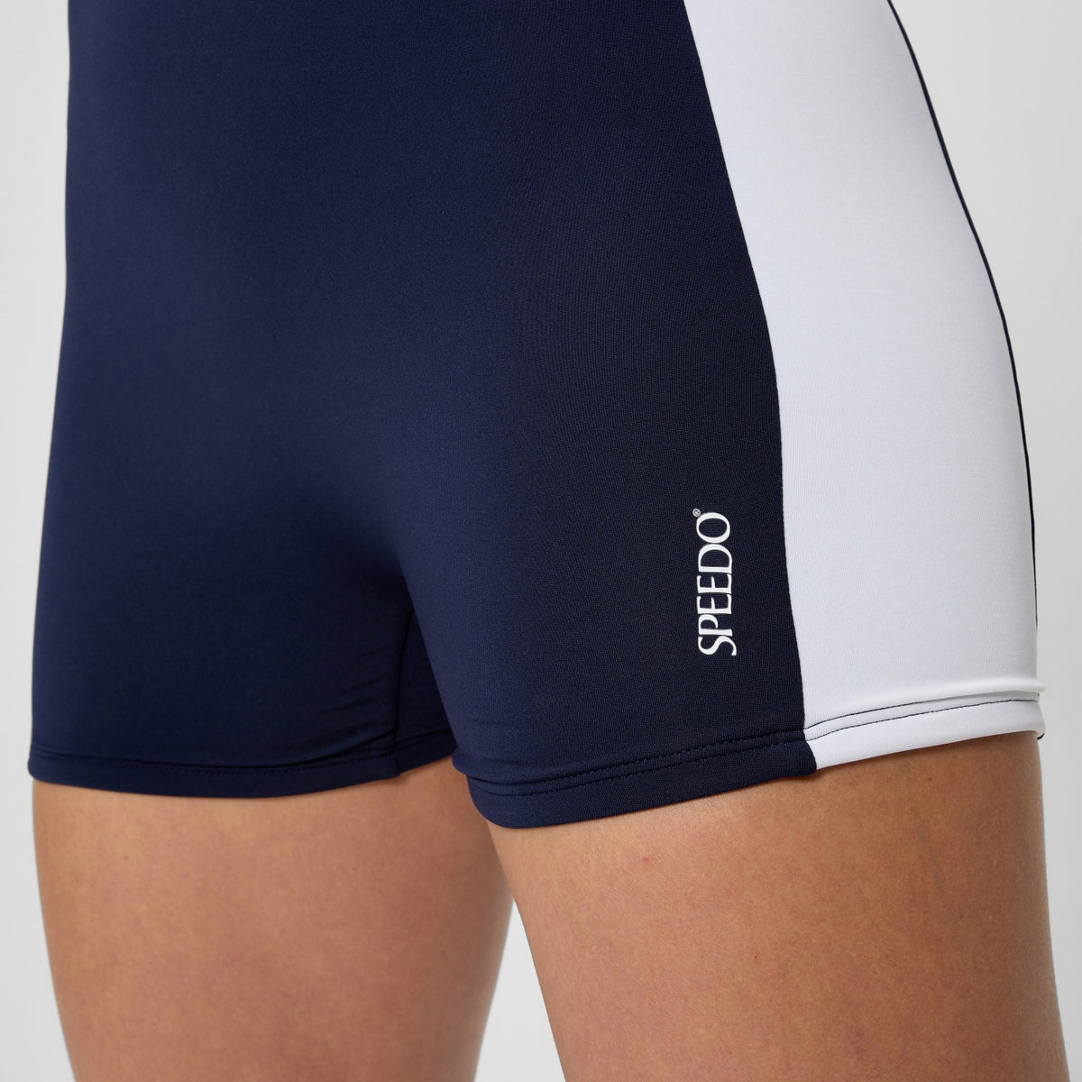 Speedo Jetstream Colourblock Legsuit Navy/White