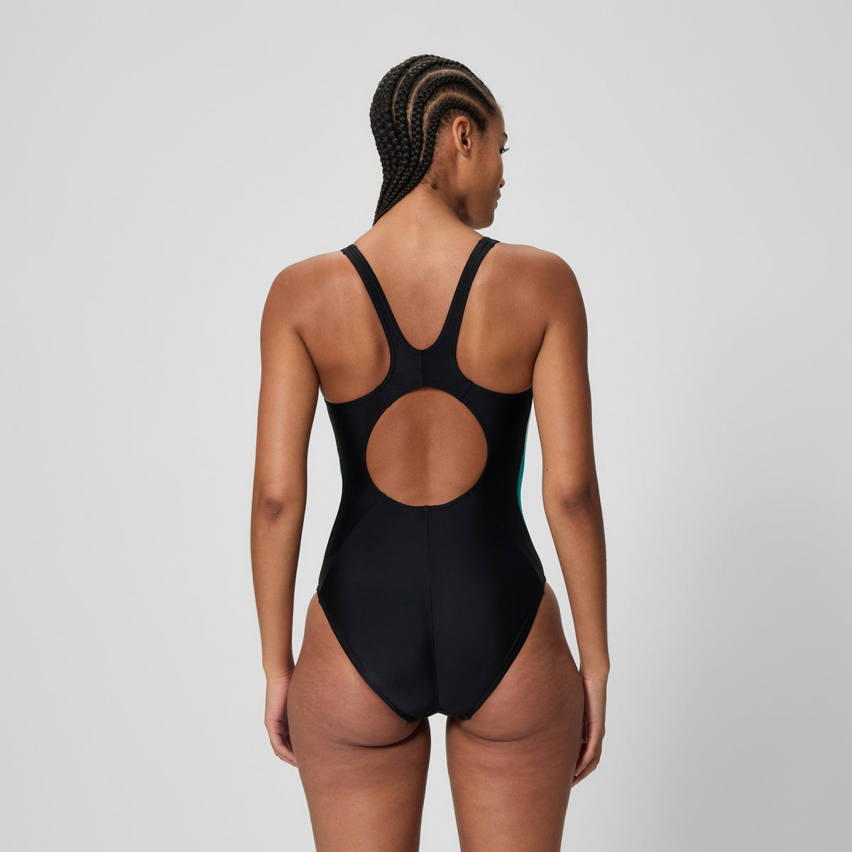 Speedo Colorblock Splice 2.0 One Piece Black/Turquoise