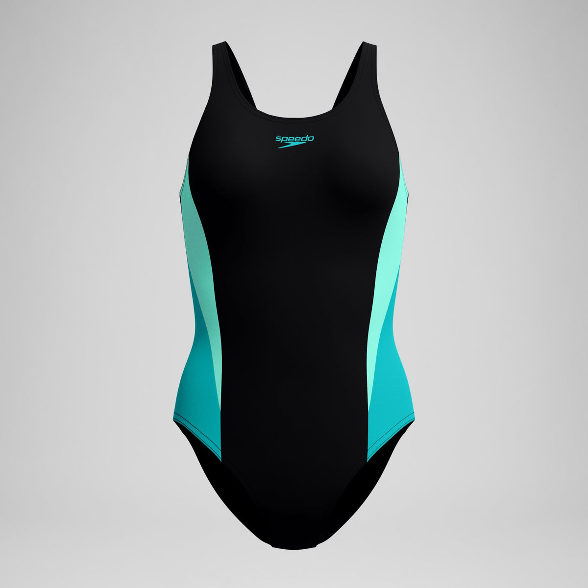 Speedo Colorblock Splice 2.0 One Piece Black/Turquoise