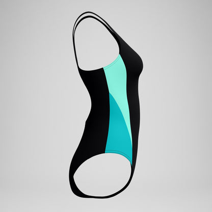 Speedo Colorblock Splice 2.0 One Piece Black/Turquoise