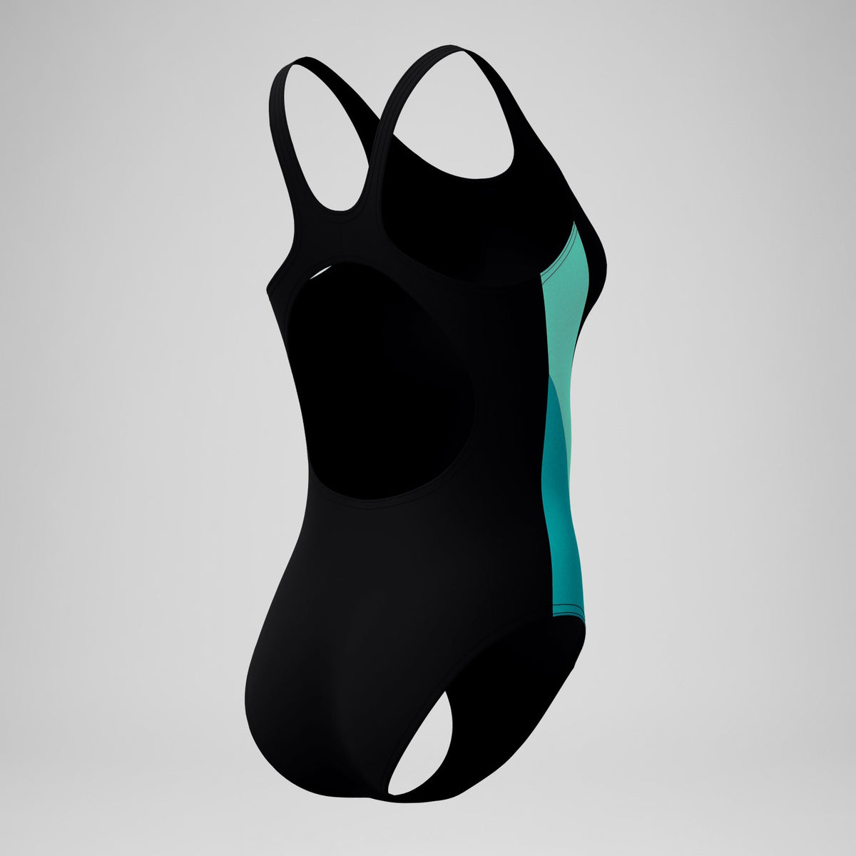 Speedo Colorblock Splice 2.0 One Piece Black/Turquoise