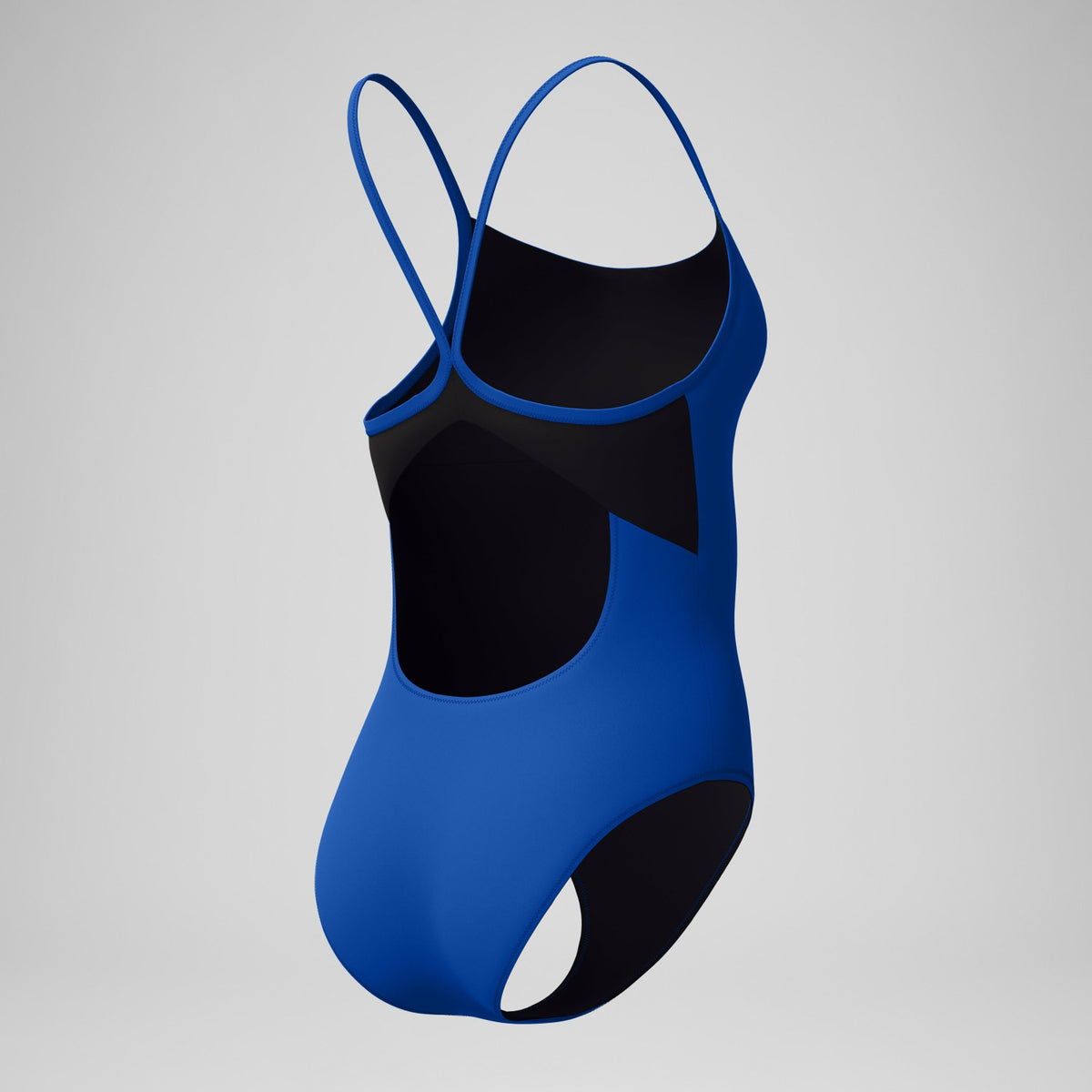 Speedo Solid Racerback Swimsuit Navy