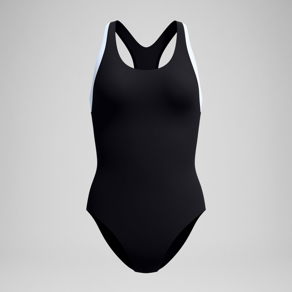 Speedo Colourblock Racerback Swimsuit Black/White