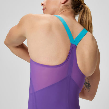 Speedo Fastskin LZR Pure Valor 2.0 Closedback Kneeskin Purple/Blue