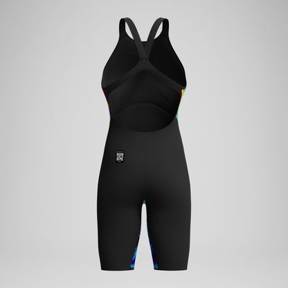 Speedo Fastskin LZR Pure Valor 2.0 Openback Kneeskin Black/Red