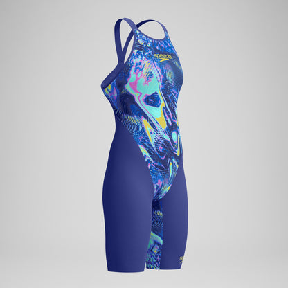 Speedo Fastskin LZR Pure Valor 2.0 Openback Kneeskin Blue/Navy