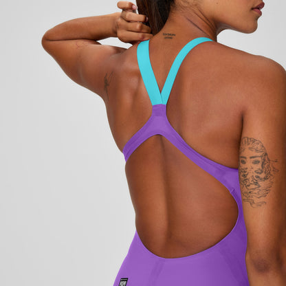 Speedo Fastskin LZR Pure Valor 2.0 Openback Kneeskin Purple/Blue