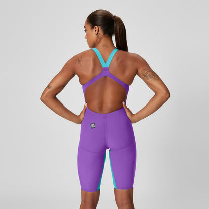 Speedo Fastskin LZR Pure Valor 2.0 Openback Kneeskin Purple/Blue
