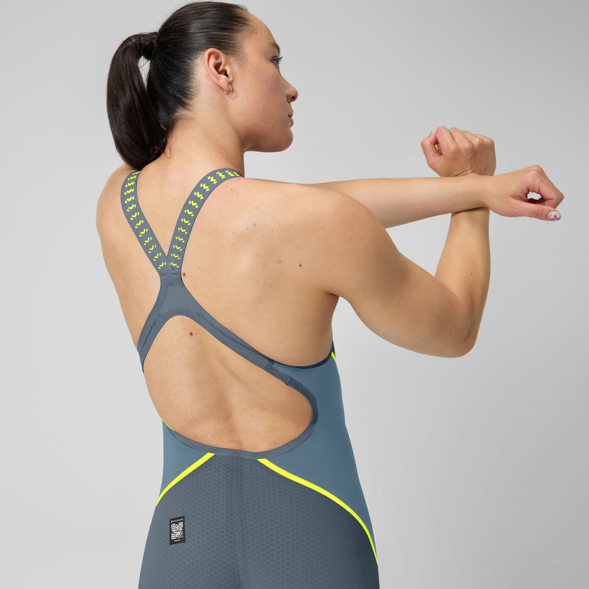 Speedo Fastskin LZR Pure Intent 2.0 Openback Kneeskin Grey/Blue