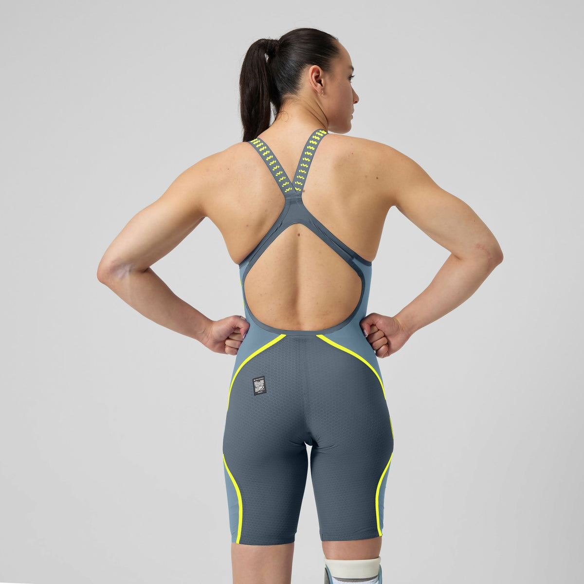 Speedo Fastskin LZR Pure Intent 2.0 Openback Kneeskin Grey/Blue
