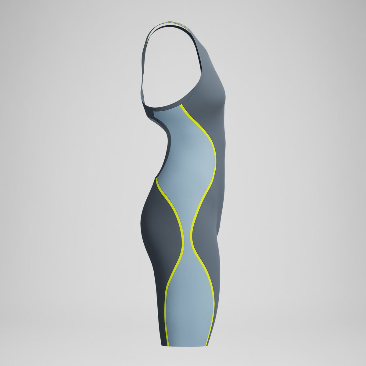 Speedo Fastskin LZR Pure Intent 2.0 Openback Kneeskin Grey/Blue