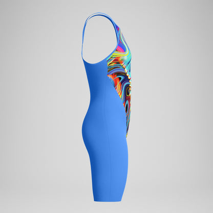 Speedo Fastskin LZR Pure Valor 2.0 Closedback Kneeskin Blue/Pink