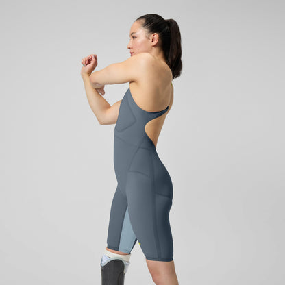 Speedo Fastskin LZR Pure Valor 2.0 Openback Kneeskin Grey/Blue