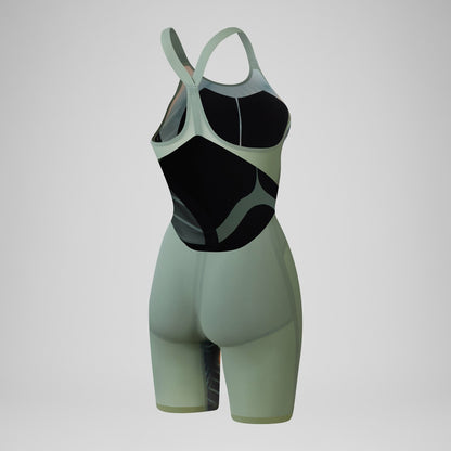 Speedo Fastskin LZR Pure Valor 2.0 Openback Kneeskin Green/Orange