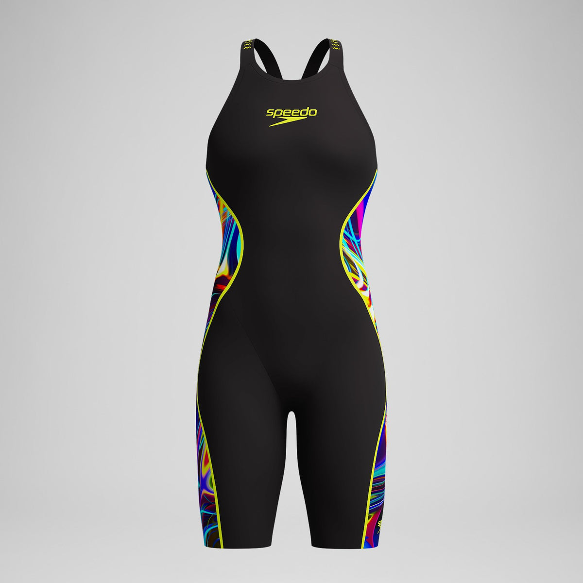 Speedo Fastskin LZR Pure Intent 2.0 Openback Kneeskin Black/Yellow