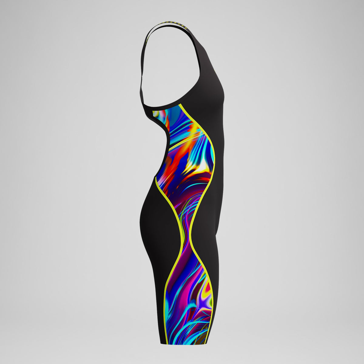 Speedo Fastskin LZR Pure Intent 2.0 Openback Kneeskin Black/Yellow